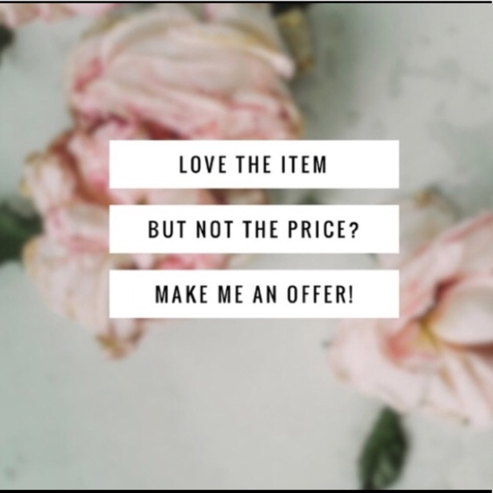 I accept fair and reasonable offers.🌷
